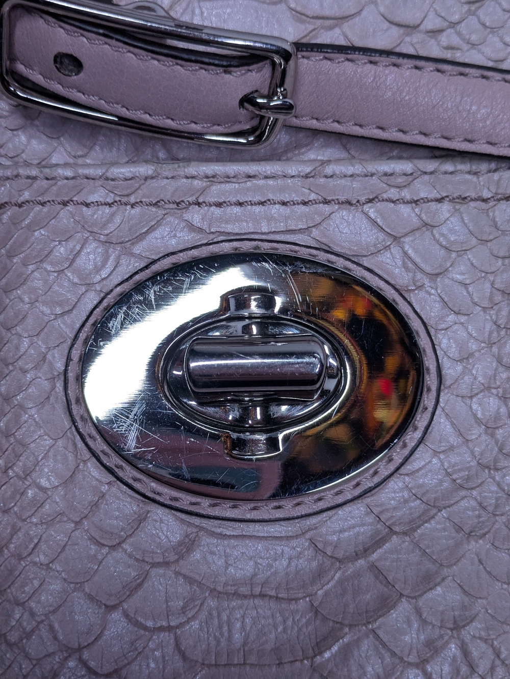 Coach Audrey Blush Pink Leather Tote Bag - Picture 5 of 16